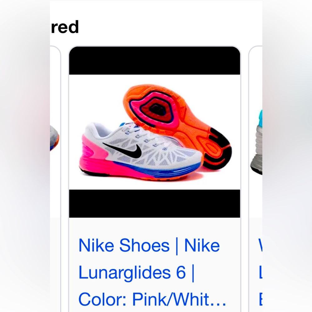 Used Nike Lunarglide 6 size 9.5